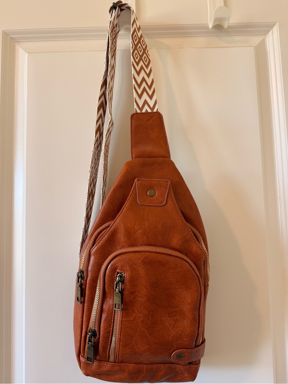 Women's Brown Casual Crossbody Bag